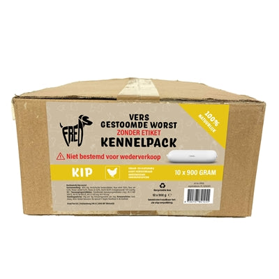 Freds Gedämpfte Frischfleischwurst Kennelpack Huhn Weizen- Und Glutenfrei
